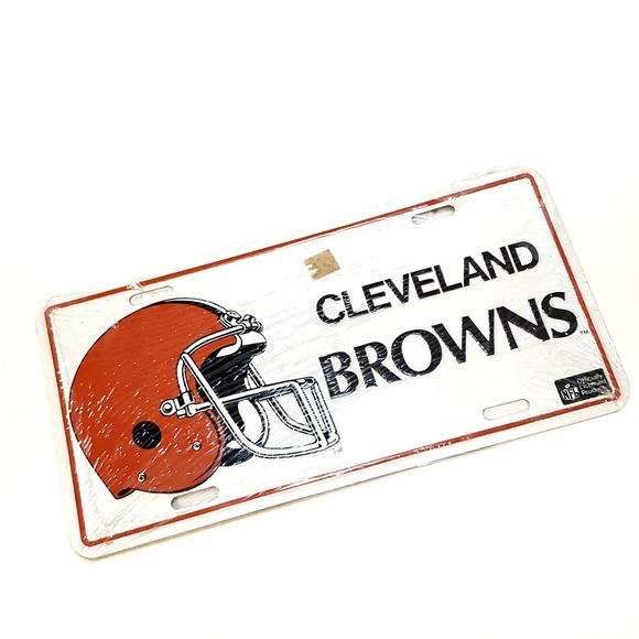Vintage Cleveland Browns Vanity Plate